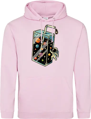Weltraumsaft - Astronaut, Saft, Sommer, lustig, Essen, Weltraum, Universum, Kosmos, Astronomie, trippig, abstrakt, ästhetisch, Illustration, Planeten, Mond, cool, lm2kone - Standard Hoodie