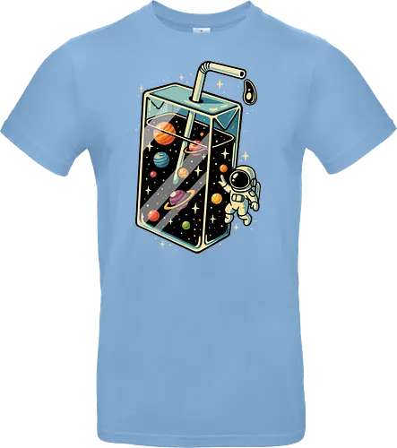 Weltraumsaft - Astronaut, Saft, Sommer, lustig, Essen, Weltraum, Universum, Kosmos, Astronomie, trippig, abstrakt, ästhetisch, Illustration, Planeten, Mond, cool, lm2kone - Standard T-Shirt