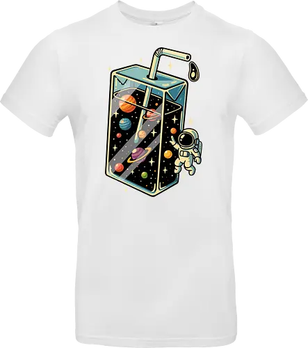 Weltraumsaft - Astronaut, Saft, Sommer, lustig, Essen, Weltraum, Universum, Kosmos, Astronomie, trippig, abstrakt, ästhetisch, Illustration, Planeten, Mond, cool, lm2kone - Standard T-Shirt