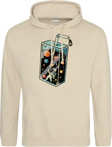 Astronaut im Weltraumsaft