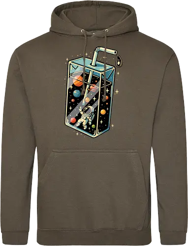 Astronaut im Weltraumsaft