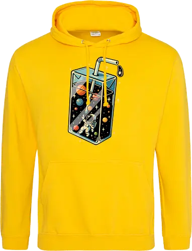 Astronaut im Weltraumsaft