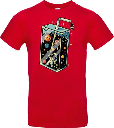 Astronaut im Weltraumsaft