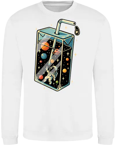 Astronaut im Weltraumsaft