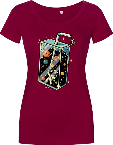 Astronaut im Weltraumsaft