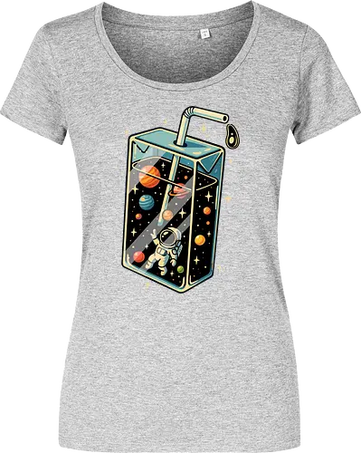 Astronaut im Weltraumsaft