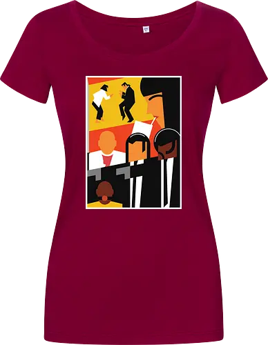 Epic Pulp  - Retro, 90s, ezekiel, geek, john travolta, nostalgia, samuel l jackson, tarantino, uma thurman, vincent vega, vintage, winnfield, movie - Women T-Shirt