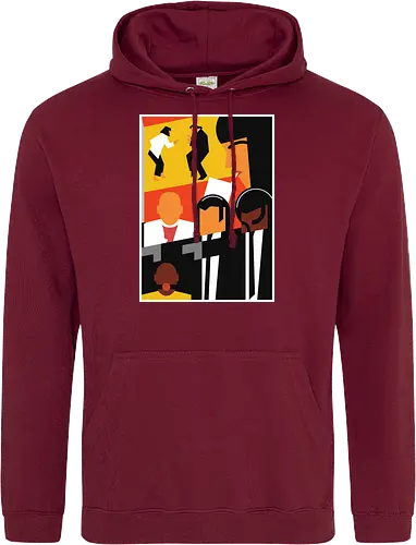 Epic Pulp  - Retro, 90s, ezekiel, geek, john travolta, nostalgia, samuel l jackson, tarantino, uma thurman, vincent vega, vintage, winnfield, movie - Standard Hoodie