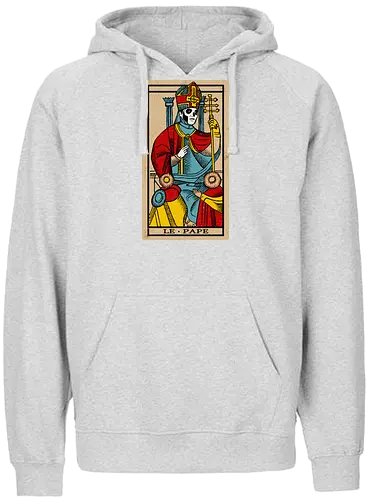 Le Pape Emeritus Tarot Card - ghost, clergy, dark, goth, halloween, heavy metal, macabre, metal, music, papa, satanic, swedish, tarot, tarot card, rock band - Fairtrade Hoodie
