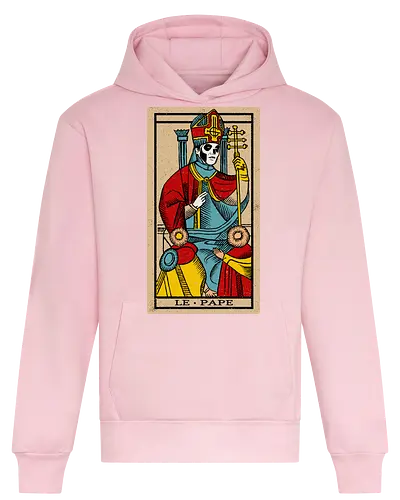Le Pape Emeritus Tarot Card - ghost, clergy, dark, goth, halloween, heavy metal, macabre, metal, music, papa, satanic, swedish, tarot, tarot card, rock band - Heavyweight Hoodie
