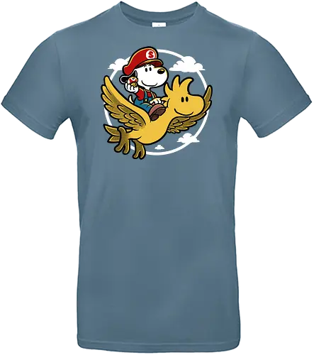 Super Beagle Bros - plumber, video game, comic, cartoon, dog, pet, beagle, bird, mushroom, classic, retro vintage, adventure, fantasy, cute, fun, funny - Standard T-Shirt