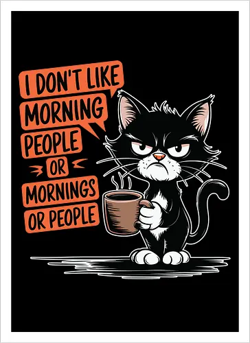 I don't like morning people or mornings or people