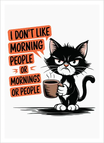 I don't like morning people or mornings or people