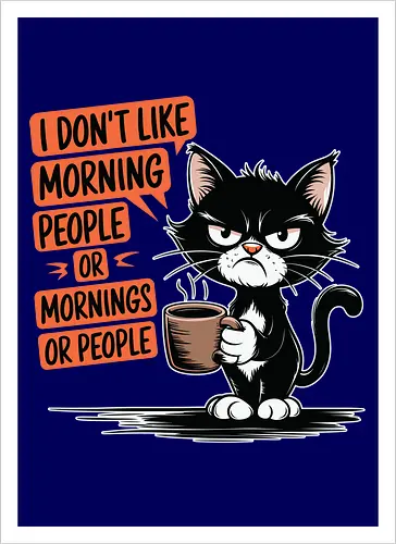 I don't like morning people or mornings or people