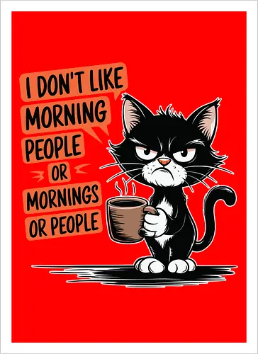 I don't like morning people or mornings or people
