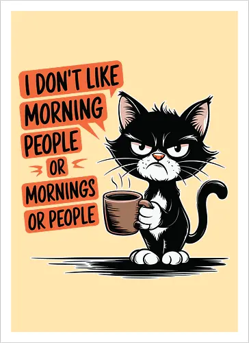 I don't like morning people or mornings or people