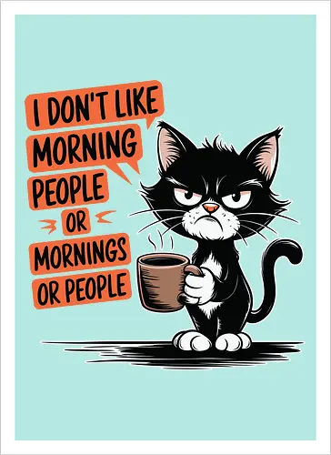 I don't like morning people or mornings or people