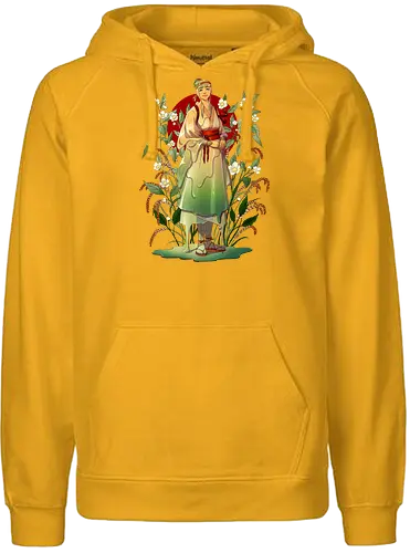 Genmaicha - Roasted Rice Tea - tee, genmaicha, grüner tee, grüntee, slime girl, character - Fairtrade Hoodie