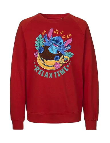 relax for coffee time - alien, coffee, aloha, monster, experiment, music, floral, ornament, flower, surfer, vintage, movie, cartoon, kids, drawing, wave, vacation, holiday - Fairtrade Sweatshirt