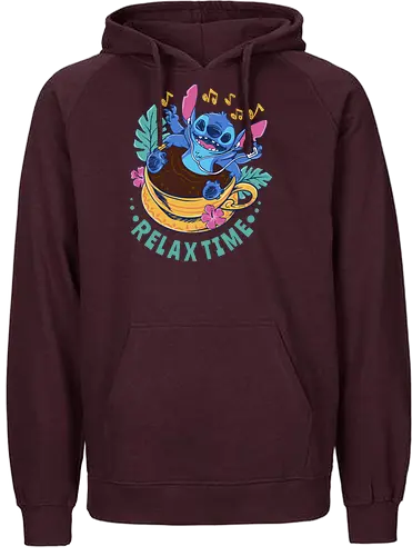 relax for coffee time - alien, coffee, aloha, monster, experiment, music, floral, ornament, flower, surfer, vintage, movie, cartoon, kids, drawing, wave, vacation, holiday - Fairtrade Hoodie