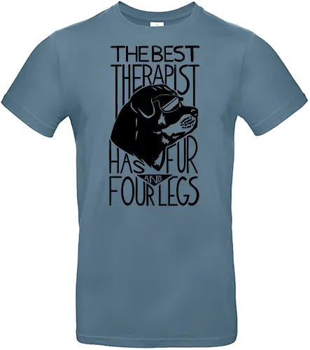 Dog Is The Best Therapist At Home - dog, veterinarian, veterinary, animal, dog lover, dog owner, dog quotes, dogs, dogtor, funny, pet, puppy, rottweiler, therapist, therapy - Standard T-Shirt