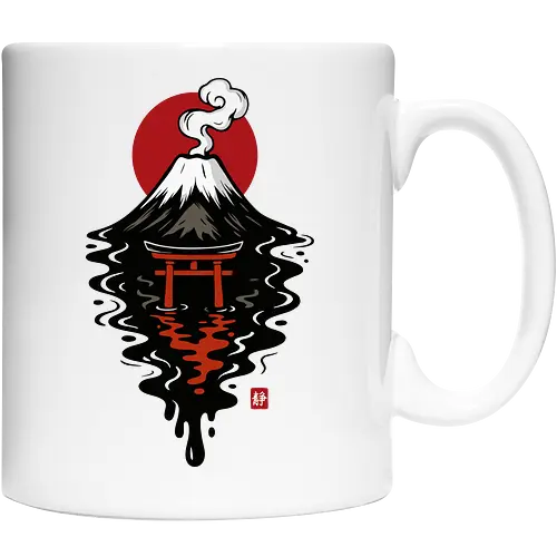 Schwarze Fuji-Tinte