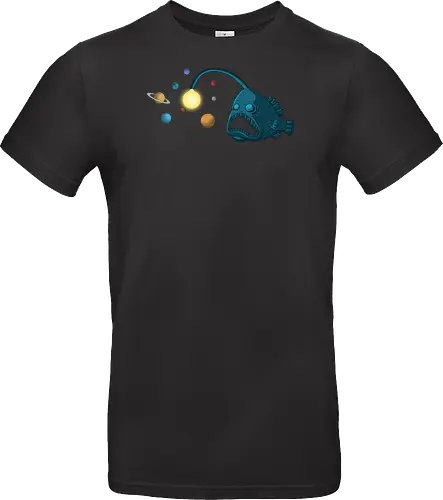 Space Trap - space, angler, astronomy, cosmos, earth, fish, galaxy, jupiter, mars, planet, sci fi, science, stars, sun, tp loves, universe - Standard T-Shirt