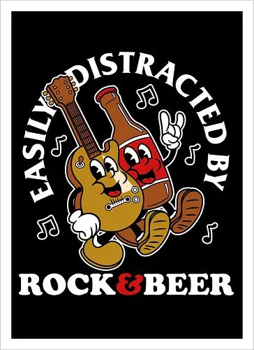 Easily Distracted By Rock & Beer