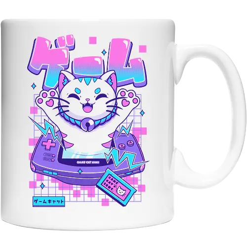 Game Cat Advance - cat, games, animals, anime, japanese, japan, cat lover, neko, funny, meow, cute, console, videogame - Cup