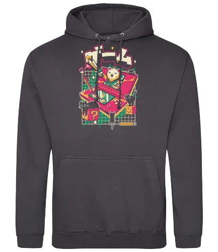 Meowtendo DS - cat, games, animals, anime, japanese, japan, cat lover, neko, cute, console, funny, kawaii, videogame, kitty, adventure - Standard Hoodie