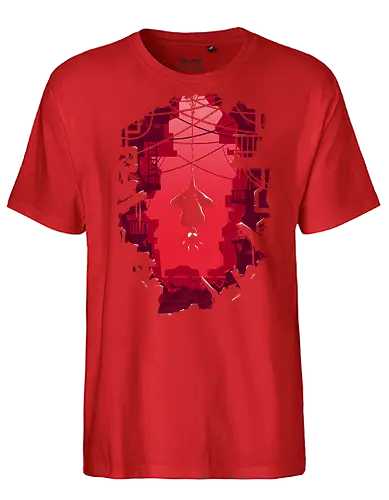 Friendly Neighborhood - spider, hero, action, comics, city, new york, superhero - Fairtrade T-Shirt