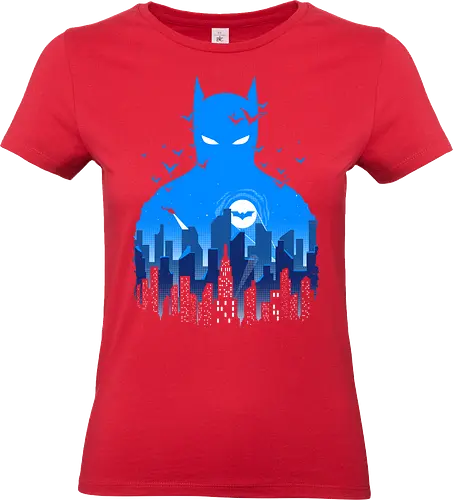 The Dark Knight - city, night, hero, knight, bat, superhero, comics - Standard T-Shirt (Women)