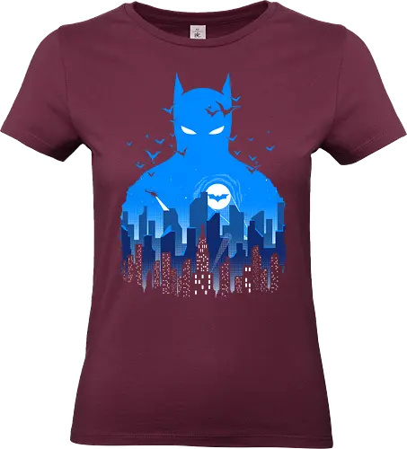 The Dark Knight - city, night, hero, knight, bat, superhero, comics - Standard T-Shirt (Women)