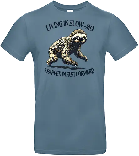 Slow or Fast - sloth, slow, slow living, fast forward, procrastinate, lazy, busy, sarcastic, humor, mental health matters - Standard T-Shirt