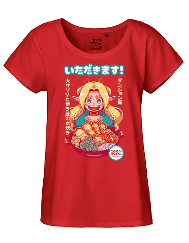 ITADAKIMASU ! - Meshi, anime, fanart, marcille, manga, dungeons, fantasy, food, elf - Fairtrade Girl Shirt