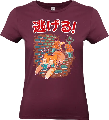STREET NEKO - neko, cute, kawaii, cat, street, funny - Standard T-Shirt (Women)