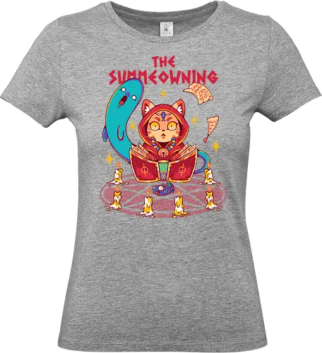 THE SUMMEOWNING - neko, magic, wizard, summon, withc, halloween, cute, kawaii, cat - Standard T-Shirt (Women)