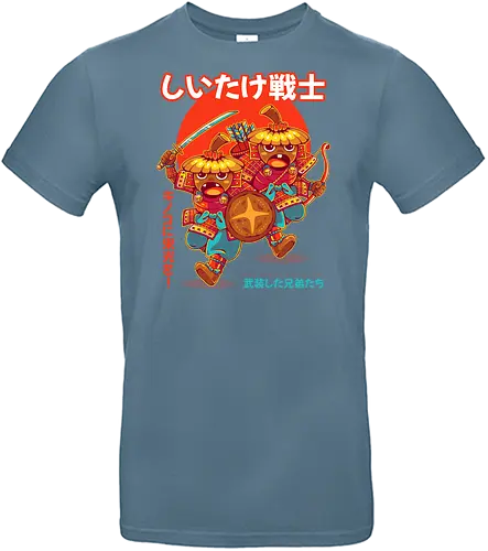 SHIITAKE WARRIORS - shiitake, samurai, warrior, japan, japanese, funny, kawaii, cute, mushroom, mushrooms - Standard T-Shirt