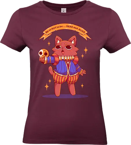 SCHRODINGER`S CAT - cat, neko shrodingers, joke, funny, shakespeare, literature, poem - Standard T-Shirt (Women)