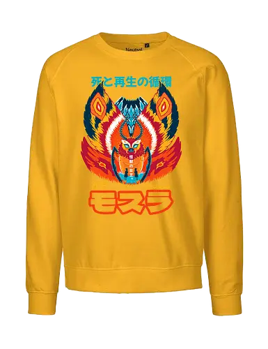 QUEEN OF MONSTERS - kaiju, japan, japanese, monster, queen of monsters, Kaiju, moth - Fairtrade Sweatshirt