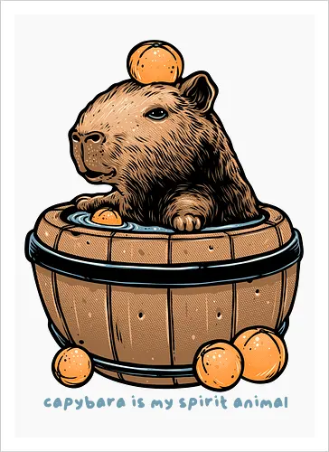 Capybara is my spirit animal