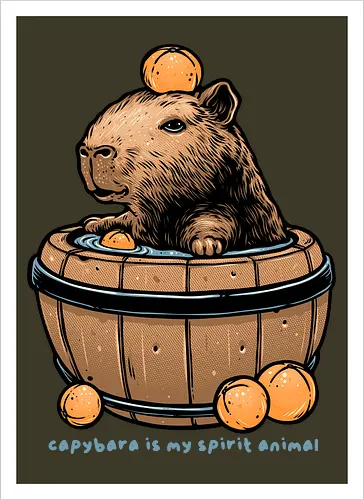 Capybara is my spirit animal