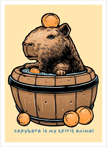 Capybara is my spirit animal