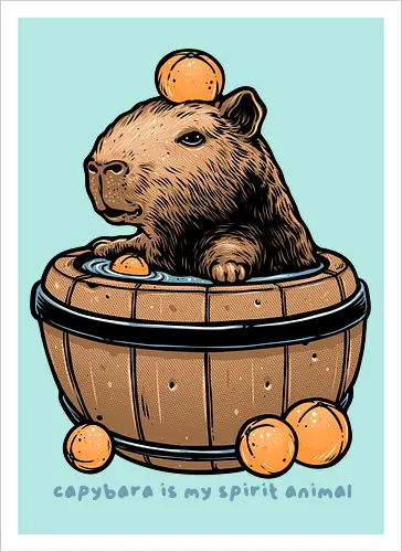 Capybara is my spirit animal