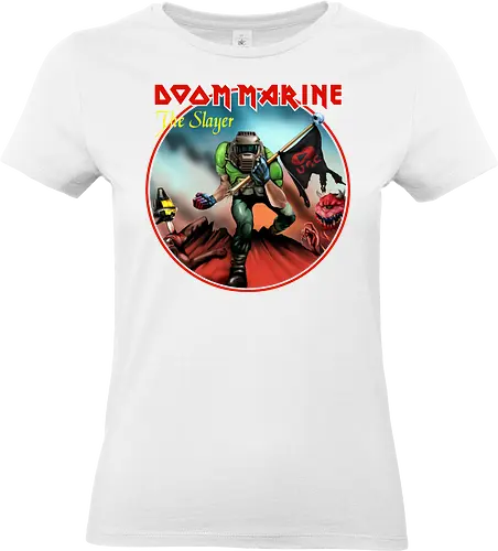 Mars Marine - doom, marine, mars, alien, rock, metal - Standard T-Shirt (Women)