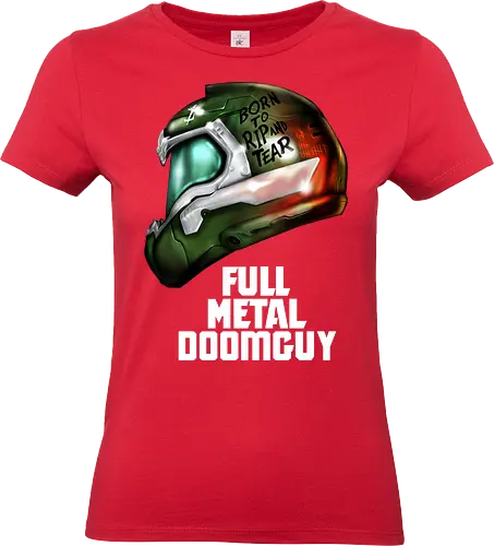 Full Metal Marine - doom, marine, mars, alien, rock, metal, cacodemon, demon - Standard T-Shirt (Women)