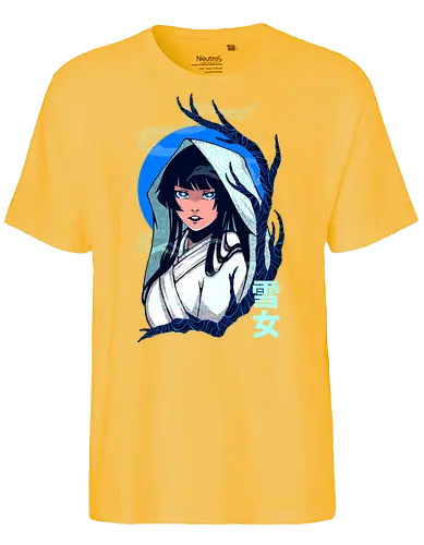 YUKI ONNA - yuki onna, yuki, japan, japanese, yokai, anime, snow, snow lady, halloween - Fairtrade T-Shirt
