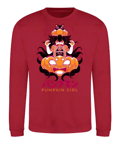 PUMPKIN GIRL - halloween, pumpkin, pumpkin girl, cute, kawaii, fantasy, gothic, lolita, gothic lolita - Sweatshirt