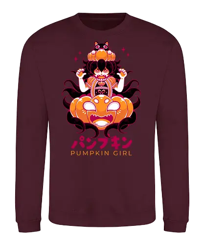 PUMPKIN GIRL - halloween, pumpkin, pumpkin girl, cute, kawaii, fantasy, gothic, lolita, gothic lolita - Sweatshirt