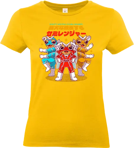 MIGHTY MOLTING CICADA RANGERS - rangers, sentai, super sentai, japan, japanese, sentai rangers, funny, joke, cute, hero - Standard T-Shirt (Women)